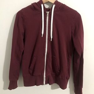 Maroon Zip-Up hoody